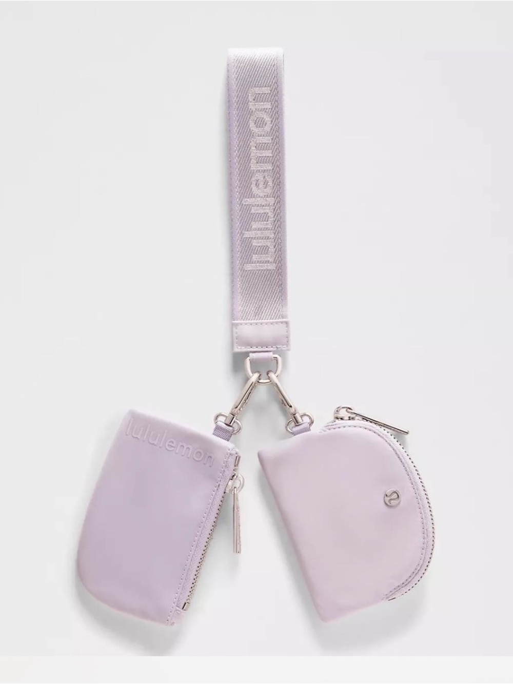 Lululemon Faint Lavender Dual Pouch Wordmark